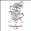 Teacups ABCs -Bundle - Embroidery Designs & Patterns