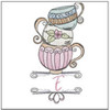 Teacups ABCs -Bundle - Embroidery Designs & Patterns