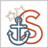 Patriotic  Anchor Applique ABC's - Bundle - Embroidery Designs