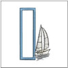 Sail ABCs - I - Fits a 4x4" Hoop, Machine Embroidery Pattern,