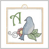 Bluebird ABCS Charm - Bundle - Embroidery Designs & Patterns