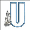 Sail ABCs - U - 4x4" Hoop, Machine Embroidery Pattern