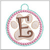 Paw Print ABCs - E- Fits a 4x4" Hoop, Machine Embroidery Pattern,