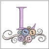 Buttons ABCs -  Bundle - Fits a 4x4" Hoop, Machine Embroidery Pattern,