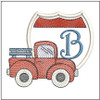 Truck ABCs - Bundle - Fits a 4x4" Hoop, Machine Embroidery Pattern,