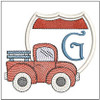 Truck ABCs - Bundle - Fits a 4x4" Hoop, Machine Embroidery Pattern,