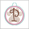 Paw Print ABCs - P  Fits a 4x4" Hoop, Machine Embroidery Pattern,