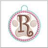 Paw Print ABCs - R Fits a 4x4" Hoop, Machine Embroidery Pattern,
