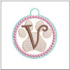 Paw Print ABCs - V Fits a 4x4" Hoop, Machine Embroidery Pattern,