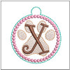 Paw Print ABCs - X Fits a 4x4" Hoop, Machine Embroidery Pattern,