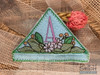 Daisy Corner Bookmark - B - Fits a 4x4" Hoop, Machine Embroidery Pattern,