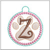 Paw Print ABCs - Z Fits a 4x4" Hoop, Machine Embroidery Pattern,