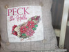 Peck the Halls Interchangeable Pillow Cover - Embroidery Designs & Patterns