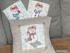 Snowshoe Snowman Interchangeable Pillow Covers  Embroidery Designs & Patterns