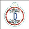 Dutch Ornament ABCs -B- Fits a 4x4" Hoop, Machine Embroidery Pattern,