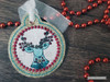 Christmas Dutch Deer Ornament - Fits a 4x4" Hoop, Machine Embroidery Pattern,