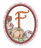 Pumpkin ABCs -F- Fits a 4x4" Hoop, Machine Embroidery Pattern,