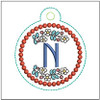 Dutch Ornament ABCs - N - Fits a 4x4" Hoop, Machine Embroidery Pattern,