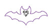 Trick or Treat Hot Pad with Bat  Feltie - Embroidery Designs