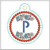 Dutch Ornament ABCs - P - Fits a 4x4" Hoop, Machine Embroidery Pattern,