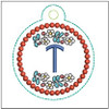 Dutch Ornament ABCs - T - Fits a 4x4" Hoop, Machine Embroidery Pattern,