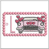 Fantastic Plastic Key Chain - ABCs - L - Fits a 4x4" Hoop, Machine Embroidery Pattern,