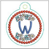 Dutch Ornament ABCs - W- Fits a 4x4" Hoop, Machine Embroidery Pattern,