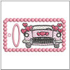 Fantastic Plastic Key Chain - ABCs - O - Fits a 4x4" Hoop, Machine Embroidery Pattern,