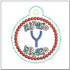 Dutch Ornament ABCs - Y- Fits a 4x4" Hoop, Machine Embroidery Pattern,