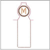 Lip Balm Holder ABCs - M - Fits a 4x4" Hoop, Machine Embroidery Pattern,