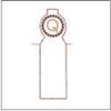 Lip Balm Holder ABCs - Q - Fits a 4x4" Hoop, Machine Embroidery Pattern,