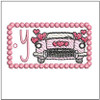 Fantastic Plastic Key Chain - ABCs -Y- Fits a 4x4" Hoop, Machine Embroidery Pattern,