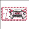 Fantastic Plastic Key Chain - ABCs -Z- Fits a 4x4" Hoop, Machine Embroidery Pattern,