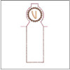 Lip Balm Holder ABCs - V- Fits a 4x4" Hoop, Machine Embroidery Pattern,