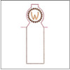 Lip Balm Holder ABCs -W- Fits a 4x4" Hoop, Machine Embroidery Pattern,