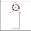 Lip Balm Holder ABCs -X- Fits a 4x4" Hoop, Machine Embroidery Pattern,