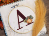 Vine Pumpkin - ABCs -E - Fits a 4x4" Hoop, Machine Embroidery Pattern,