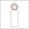 Lip Balm Holder ABCs -Z- Fits a 4x4" Hoop, Machine Embroidery Pattern,