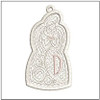 Angel ABCs Free-Standing Lace - D - Fits a 4x4" Hoop, Machine Embroidery Pattern,