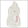 Angel ABCs Free-Standing Lace - J - Fits a 4x4" Hoop, Machine Embroidery Pattern,