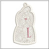 Angel ABCs Free-Standing Lace - L - Fits a 4x4" Hoop, Machine Embroidery Pattern,