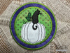 Cat Pumpkin Applique - Fits a Multiple Hoops, Machine Embroidery Pattern,