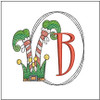 Elf Shoes  ABCs - B - Fits a 4x4" Hoop, Machine Embroidery Pattern,