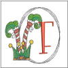 Elf Shoes  ABCs - F - Fits a 4x4" Hoop, Machine Embroidery Pattern,