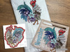 Bird of the Month - November Rooster - Towel Topper - Embroidery Designs