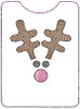 Holiday - Reindeer Gift Card Holder - Fits a 4x4" Hoop - Instant Downloadable Machine Embroidery - Light Fill Stitch