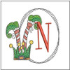 Elf Shoes  ABCs - N - Fits a 4x4" Hoop, Machine Embroidery Pattern,