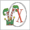 Elf Shoes  ABCs - X- Fits a 4x4" Hoop, Machine Embroidery Pattern,