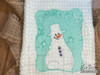 Winter Snowman Silhouette - Embroidery Designs