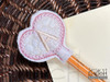 Floral Heart Pencil Topper ABCs - D - Embroidery Designs & Patterns